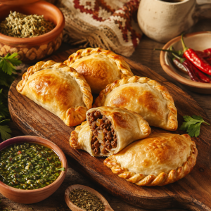 Empanadas met chimichurri en Argentijnse kruiden